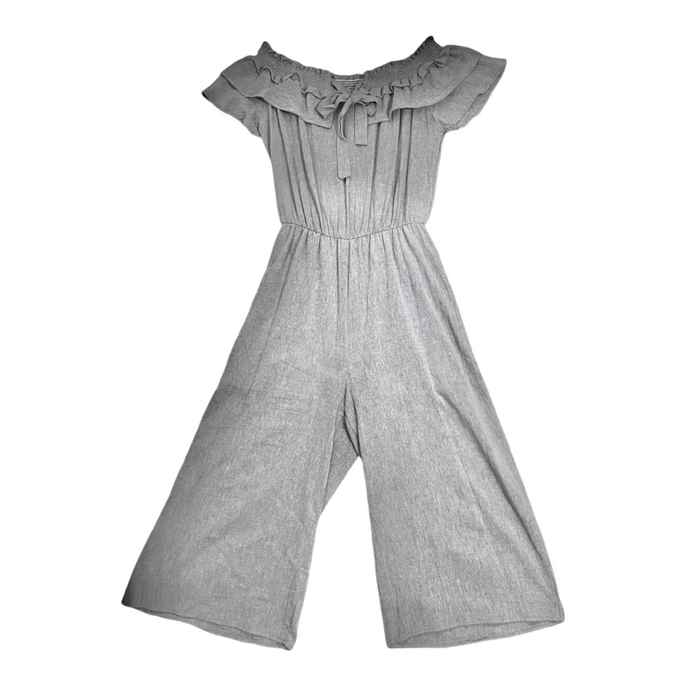 ✨ Blue Ruffled Jumpsuit – Size S ✨